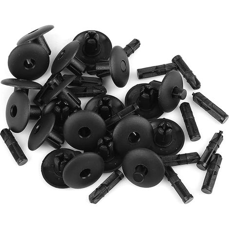Rivets Plastiques Clip Poussoir Garde-Boue Voiture Numéro De Pièce: 4D0-807-300, Taille De Trou: 7.5mm, Utilisations: Pare-Chocs, Capot, Moulures, Calandre. (1/5)
