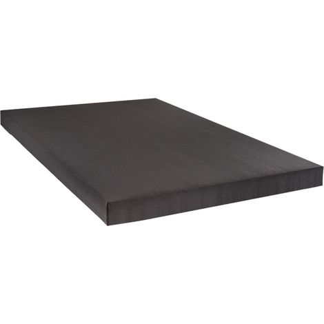 BELLECOUR LITERIE Sommier tapissier CAPUCINE 140x190 cm Epaisseur 13 cm Gris anthracite (pieds non inclus) (1/5)