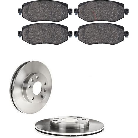 KIT FRENI ANTERIORI compatibile con RENAULT MEGANE IV 2 VOLUMI/CODA SPIOVENTE (B9A/M/N) - DISCHI + PASTIGLIE OEM: P 68 068 / 18161 /SOSTITUZIONE DIRETTA/BASSA POLVERE/SILENZIOSO (1/5)