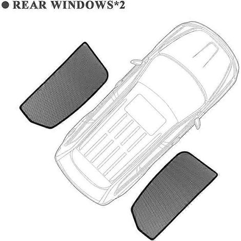 Pare-soleil magnétique pour vitres latérales de voiture BMW X5 M G05 (2018-2022), rideau pare-soleil en maille, protection UV, visière de protection solaire pour vitres arrière. (1/5)