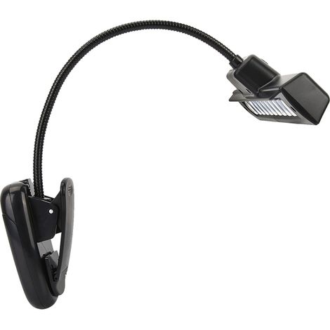 Lampe de lecture LED flexible avec clip, support pour pupitre et recharge USB (1/5)