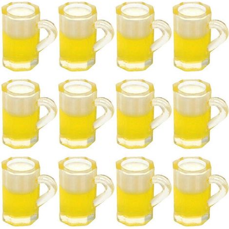 Lot de 20 mini chopes à bière, accessoires de décoration pour maison miniature-1.50X1.00X1.00CM