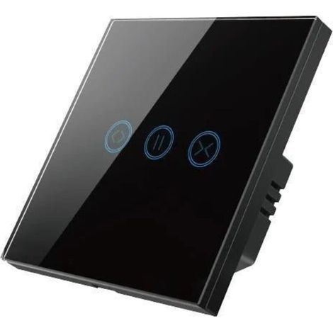 Interruttore per tapparelle avvolgibili con touchscreen nero e connessione Wi-Fi - SIL (1/5)