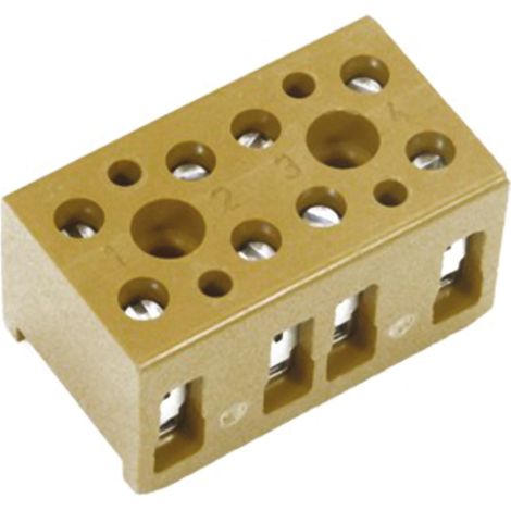 Borne de raccordement Weidmuller BK, 4 pôles , 4mm², 32A ( Prix pour Paquet de 10 )