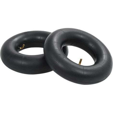 Vidaxl – Chambres à air de brouette 2 pcs 13x5.00-6 – Caoutchouc résistant à l'abrasion – Valve TR87 courbée – Pour terrains inégaux (1/5)