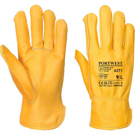 Guante de protección con forro polar, pulgar Keystone Driver PORTWEST A271 L