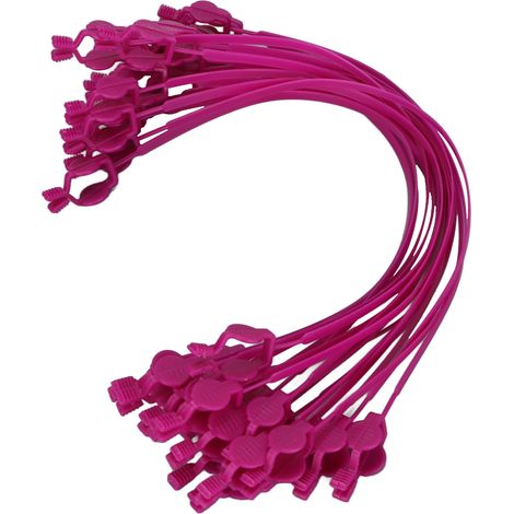 Pince à serviette dentaire flexible en plastique, antidérapante et design - Violet (1/5)