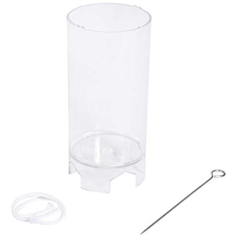 Rayher stampo per candela cilindrico, piatto, 10cm, 5cm ø, con stoppino e ago, per colare candele fai da te, 3117100 (1/4)