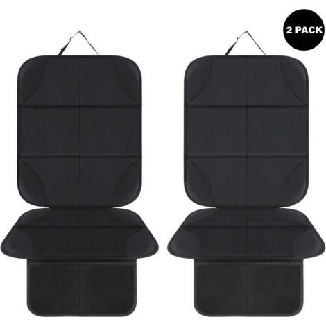 Protecteur De Siege - Cuir - Compatible Airbag - Universel Pour Voiture - 2 Pieces (1/4)