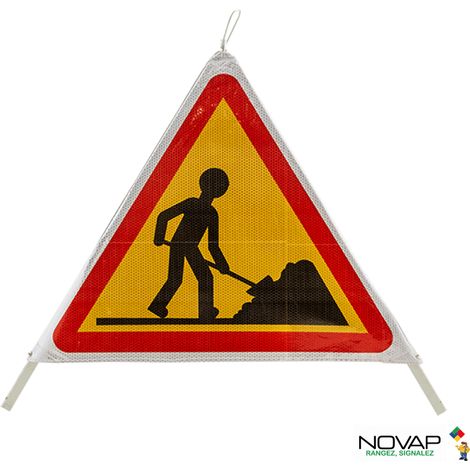 Tripode de signalisation de travaux + housse de transport - NOVAP - 3342000 (1/4)