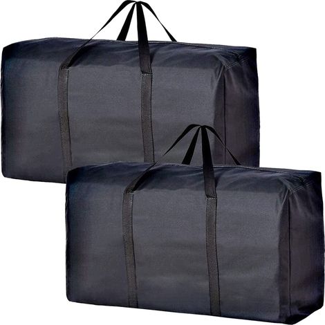 Lot de 2 sacs de rangement extra larges, sacs de rangement et au stockage en tissu Oxford, imperméables adaptés au déménagement de couettes (1/5)