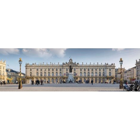Tableau sur toile hôtel de ville de Nancy 30x97 cm - Impression sur Toile Murale Décorative - Image imprimée en HD sur Toile - Toile sur Châssis en Bois FSC - Fabriqué en France