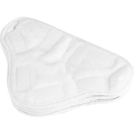 Lot de 5 lingettes microfibre, lavable, fixation auto-agrippant, pour balai vapeur, sols parquet carrelage(Troisième trimestre : Nouveaux produits en septembre) (1/5)