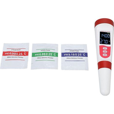 Wasserqualitätstester 4 in 1: pH-Wert, TDS, EC-Wert, Temperatur – Wasserqualitätsdetektor für Schwimmbadwasser, Trinkwasser, Aquarium und Hydrokultur (1/5)