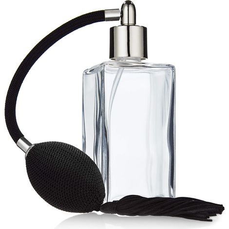 Fantasia Square-Shaped Glass, Nebulizzatore a pompetta, Argento/Nero, 100 ml (1/4)