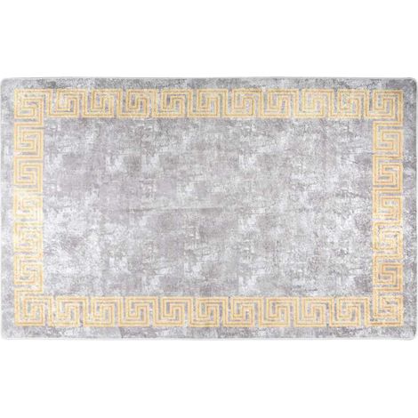 Teppich Waschbar Grau 160x230 cm