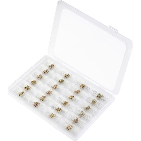 TRU COMPONENTS TC-10358328 Kohleschicht-Widerstand Sortiment axial bedrahtet 0207 0.25 W 5 % 1 Set (1/3)