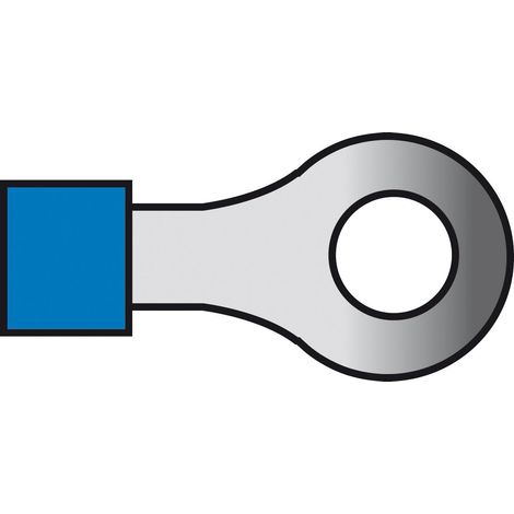 COSSES 654 POUR CABLES Ø1.5 2.5MM BLEU BLISTER 10PCS