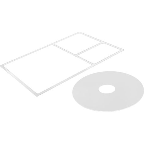 Modèle de Traçage en Acrylique Transparent pour Charcuterie, Design D'intersection Précis Bords Polis, Forme Rectangulaire et Ronde, Alignement Facile pour Bricolage (1/5)