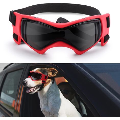 Filiyano-Lunettes de protection pour chien Ownpets, protection UV, neige, vent et poussière, avec sangle réglable (1/5)