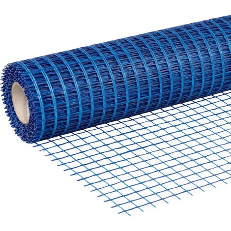Treillis en fibre de verre 145 g/m² Treillis d'armature pour chaussées et dalles 1,1 x 50 m Armature pour béton et mortier (1/5)