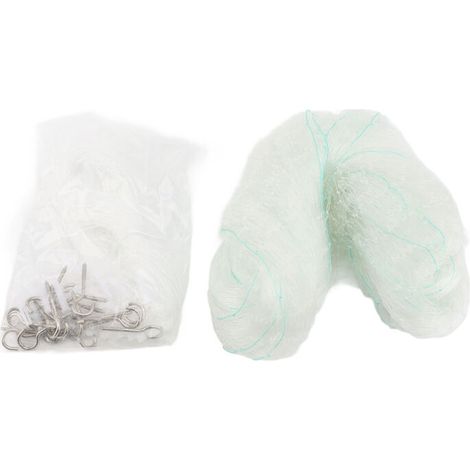 Rete di protezione per gatti da balcone VINGVO, in nylon trasparente, non richiede forature, ideale per proteggere finestre, balconi e recinzioni (5,9 x 3 metri)