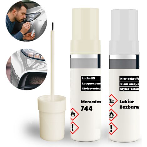 Kit de retoque para Mercedes 744 - Reparación de pequeños arañazos y desconchones, color plata. (1/5)