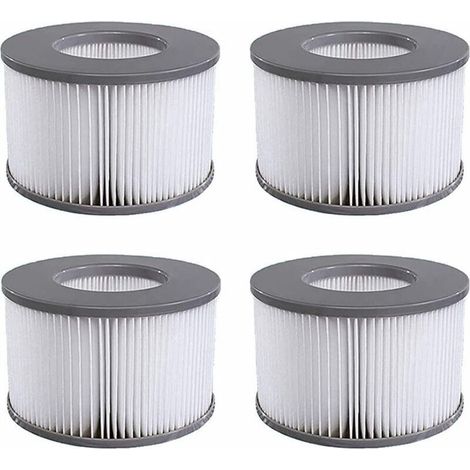 Lot de 4 Cartouches Filtrantes pour Spa Mspa Piscine Gonflable Modèles Filtre 2020 (1/3)