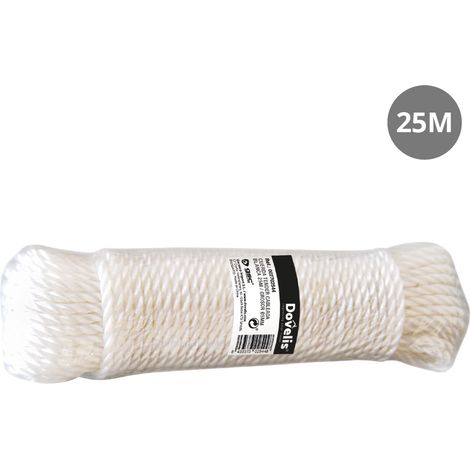 Cuerda cableada polietileno 25m blanca GSC 2702544 (1/2)