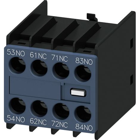 Siemens Contacto auxiliar, 2NA+2NC, circuito de corriente 1NA, 1NC, 1NC, 1NA, para contactores auxiliares, S00, 3RH29111GA22