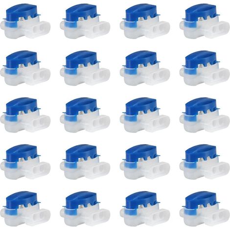Lot de 20 connecteurs de câbles électriques pour tondeuses robotisées et applications d'irrigation (1/4)