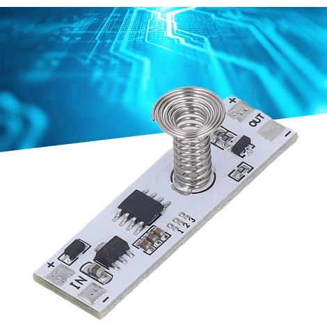 Multifunktionale 5-24V LED-Schrankbeleuchtung mit Berührungsschalter und intelligentem, stufenlosem Dimmmodul mit Kondensatorerkennung (1/5)