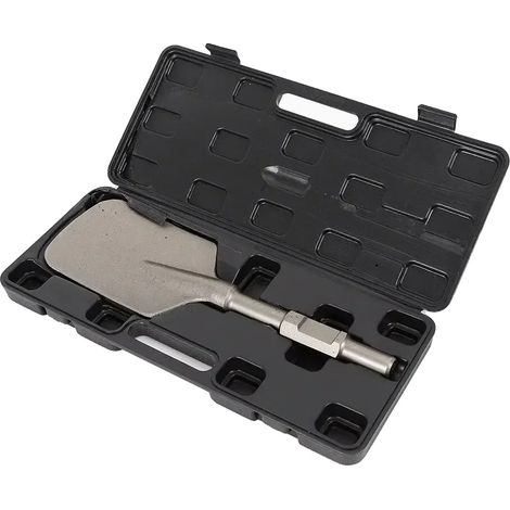 Accessoire de pelle à marteau électrique, acier au chrome durable, boîte à outils portable, Argent (1/2)