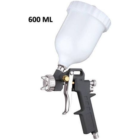 ALLIANDISPistolet à Peinture Pneumatique avec Remplissage 600ml Buse 1,5mm G
