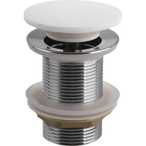 Sapho Thin - Piletta di scarico, Click-Clack, bianco opaco WN721 (1/4)