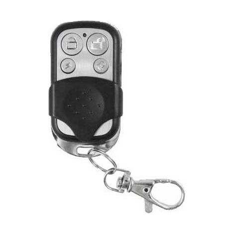 Télécommande alarme 4 boutons – Habillage aluminium – Compatible 6/32/99 zones – Fonction SOS – Distance d'émission 60m – Jod1
