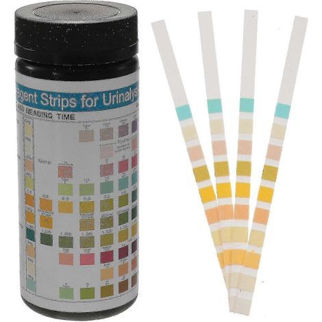 100 Pcs Urine Ph Test Strips Urinalysis Testing Strips Urine Protein Test Strips 12-29 (1/2)