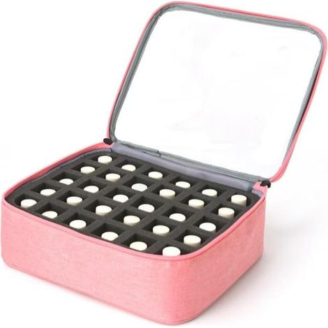 Organisateur de vernis à ongles-Boîte de rangement pour vernis à ongles-Compact et pratique-Convient pour les vernis à ongles (1/5)