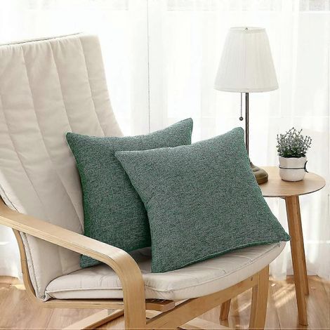 Coussins décoratifs en toile de jute, housses de coussin décoratives en toile de jute, coussins décoratifs pour canapé en lin (1/5)