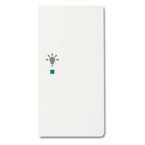 Enjoliveur 1/2 Touche D 1 Led 1 Picto Lumière Futur Blanc Mat 2CKA006220A0612 ABB BJE520446