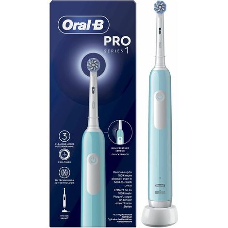 Braun Oral-B Pro 1 Sensitive Clean Spazzolino Elettrico Caribbean Blue (1/2)