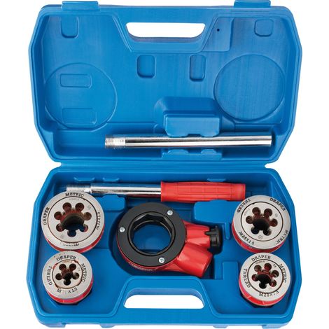 Draper 7-Piece Metric Ratchet Pipe Threading Kit (Model 22496) (1/5)