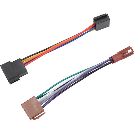 Connecteur ISO Autoradio 16 Pin Adaptateur Faisceau Électrique Mâle Femelle Câble Récepteur Radio (1/5)