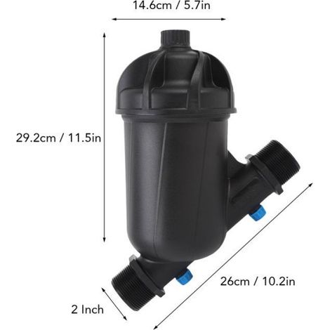 Filtre Y irrigation – Nosheir – DN32 120 mailles – haute pression 6 bar – pour jardin serre agriculture (1/4)
