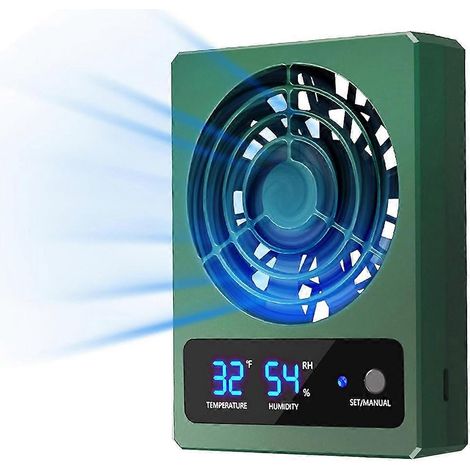 Ventilateur pour reptiles avec capteur d'humidité et alarme de température élevée, adapté aux terrariums et aquariums en verre. (1/5)