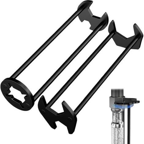 Clé multifonctionnelle pour évier, outil pour robinetterie, outil de plomberie universel adapté à la cuisine, à la salle de bain et aux petits espaces de la maison. (1/5)