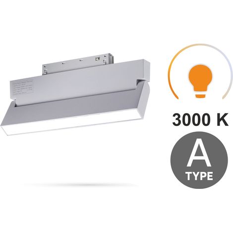 Faretto lineare bianco orientabile da 12W 3CCT Tipo A per binari magnetici SMART TRACK 48VDC (1/5)