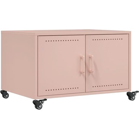Maison Exclusive - Couchtisch Rosa 68x50x43,5 cm Stahl