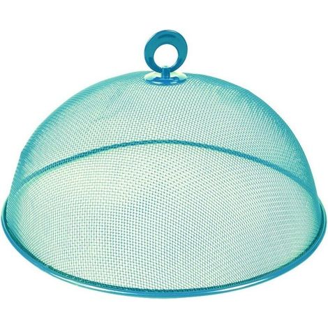 Cloche alimentaire en métal – Protection efficace contre insectes – Dimensions 30 cm de diamètre – Hauteur 11,5 cm