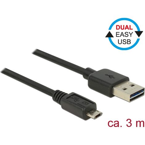 Kabel easy usb 2.0-a  easy micro-b stecker/stecker 3 m